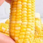 Corn on the cob with some melted butter.